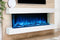 Modern Flames Landscape Pro 58'' Electric Fireplace Wall Mount Studio Suite | White Ready to Paint Modern Flames