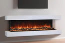 Modern Flames Landscape Pro 70'' Electric Fireplace Wall Mount Studio Suite | White Ready to Paint Modern Flames