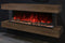 Modern Flames Landscape Pro 70'' Studio Suite Wall Mount Mantel Package | Weathered Walnut Modern Flames