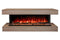Modern Flames Landscape Pro 82'' Studio Suite Wall Mount Mantel Package | Coastal Sand Modern Flames