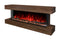 Modern Flames Landscape Pro 82'' Studio Suite Wall Mount Mantel Package | Weathered Walnut Modern Flames