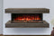 Modern Flames Landscape Pro 94'' Studio Suite Wall Mount Mantel Package | Driftwood Grey Modern Flames