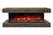 Modern Flames Landscape Pro 94'' Studio Suite Wall Mount Mantel Package | Driftwood Grey Modern Flames
