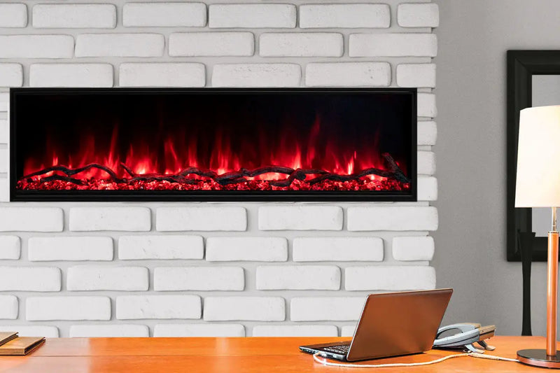 Modern Flames Landscape Pro Slim 56" Built In Linear Electric Fireplace Modern Flames