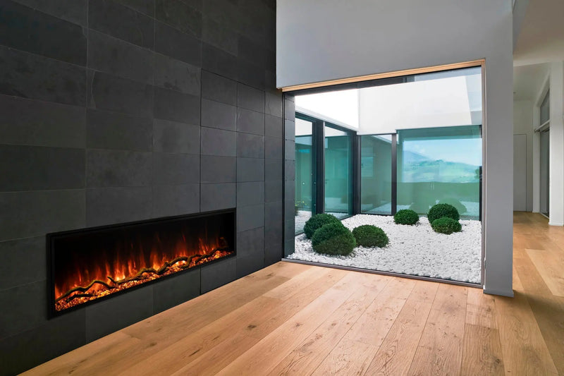 Modern Flames Landscape Pro Slim 96" Built In Linear Electric Fireplace Modern Flames