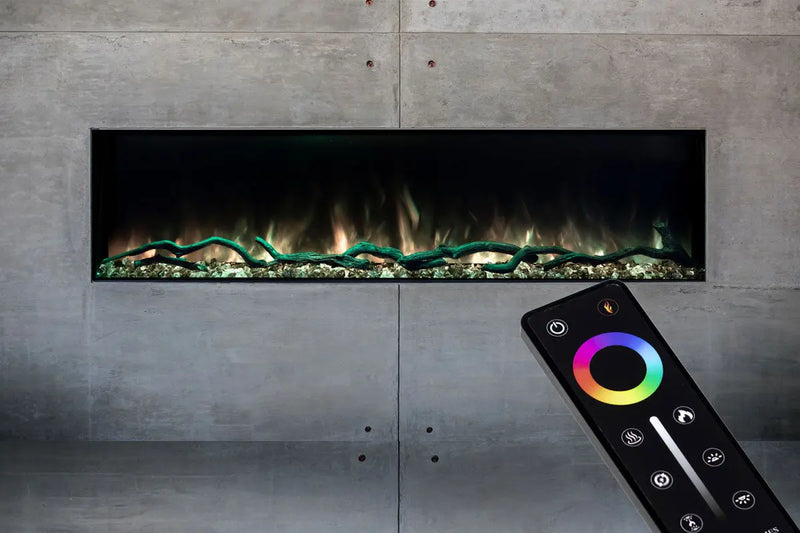 Modern Flames Landscape Pro Slim 96" Built In Linear Electric Fireplace Modern Flames