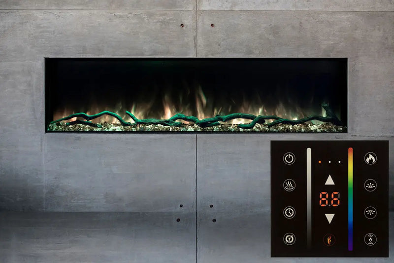 Modern Flames Landscape Pro Slim 96" Built In Linear Electric Fireplace Modern Flames