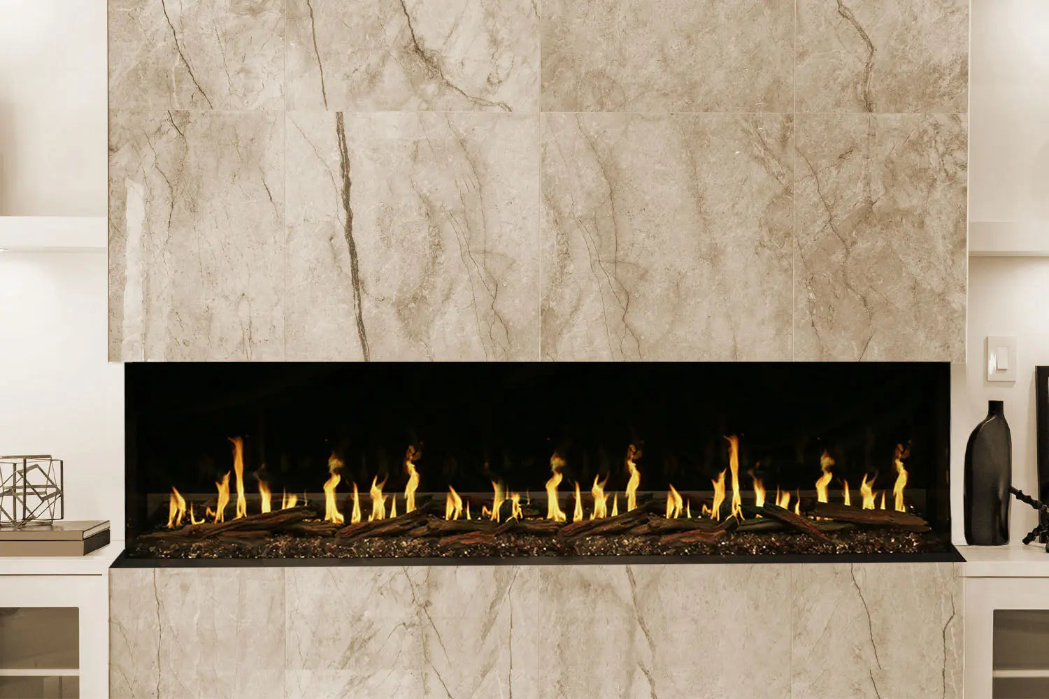 Modern Flames Orion Multi 100" Heliovision Virtual Multi-View Built-In Electric Fireplace - Agent BBQ