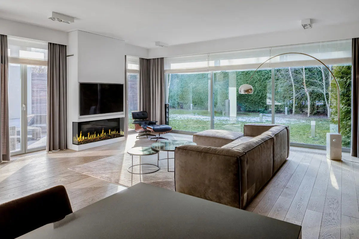 Modern Flames Orion Multi 100" Heliovision Virtual Multi-View Built-In Electric Fireplace - Agent BBQ