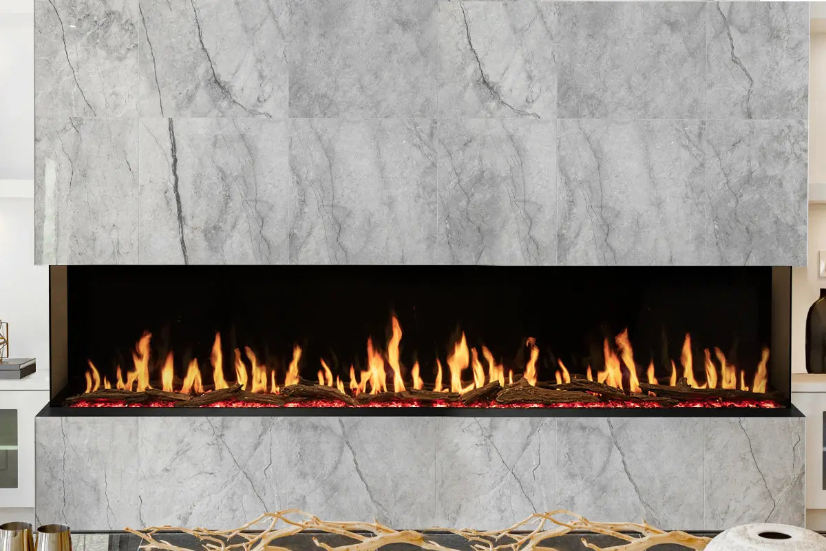 Modern Flames Orion Multi 120" Heliovision Virtual Multi-View Built-In Electric Fireplace - Agent BBQ