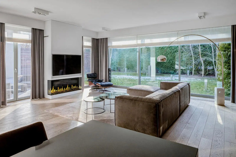 Modern Flames Orion Multi 120" Heliovision Virtual Multi-View Built-In Electric Fireplace - Agent BBQ