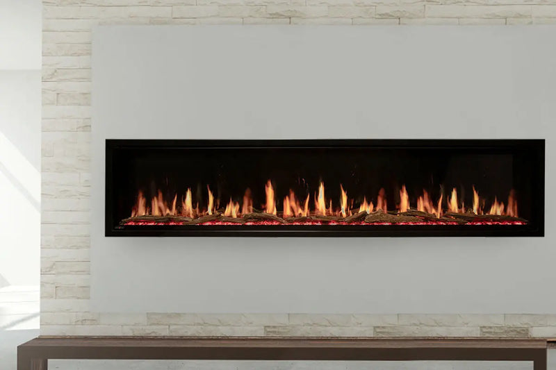 Modern Flames Orion Slim 100" Heliovision Virtual Recessed / Wall Mount Electric Fireplace - Agent BBQ