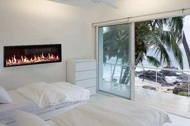 Modern Flames Orion Slim 60" Heliovision Virtual Recessed / Wall Mount Electric Fireplace - Agent BBQ