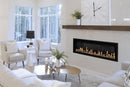 Modern Flames Orion Slim 60" Heliovision Virtual Recessed / Wall Mount Electric Fireplace - Agent BBQ