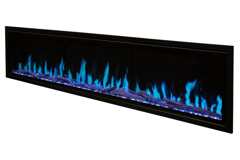 Modern Flames Orion Slim 60" Heliovision Virtual Recessed / Wall Mount Electric Fireplace - Agent BBQ