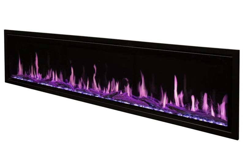 Modern Flames Orion Slim 60" Heliovision Virtual Recessed / Wall Mount Electric Fireplace - Agent BBQ