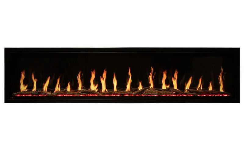 Modern Flames Orion Slim 60" Heliovision Virtual Recessed / Wall Mount Electric Fireplace - Agent BBQ