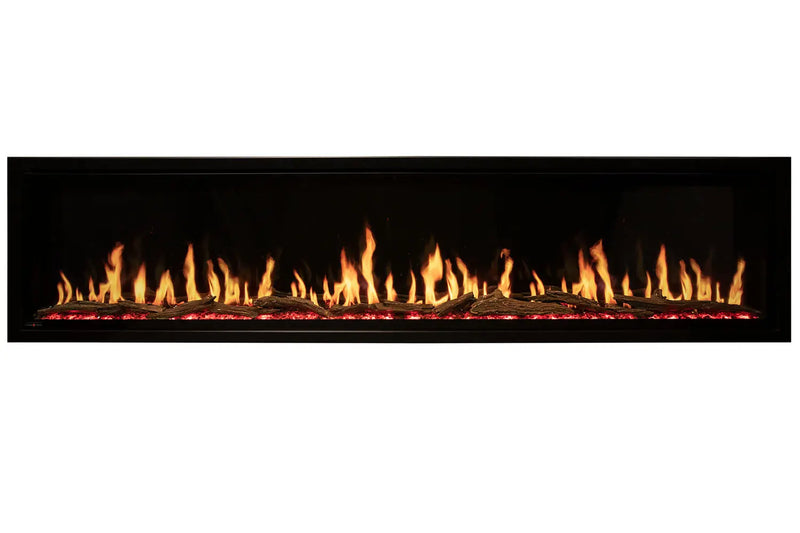 Modern Flames Orion Slim 60" Heliovision Virtual Recessed / Wall Mount Electric Fireplace - Agent BBQ