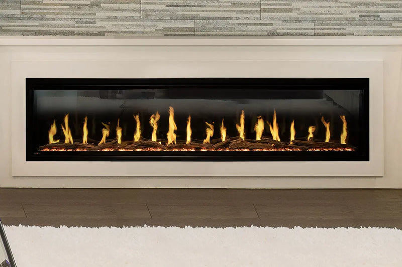 Modern Flames Orion Slim 76" Heliovision Virtual Recessed / Wall Mount Electric Fireplace - Agent BBQ
