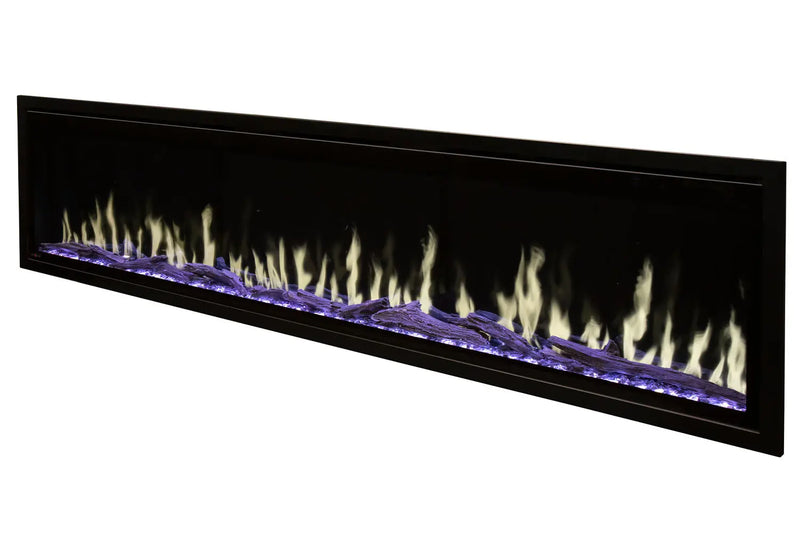 Modern Flames Orion Slim 76" Heliovision Virtual Recessed / Wall Mount Electric Fireplace - Agent BBQ