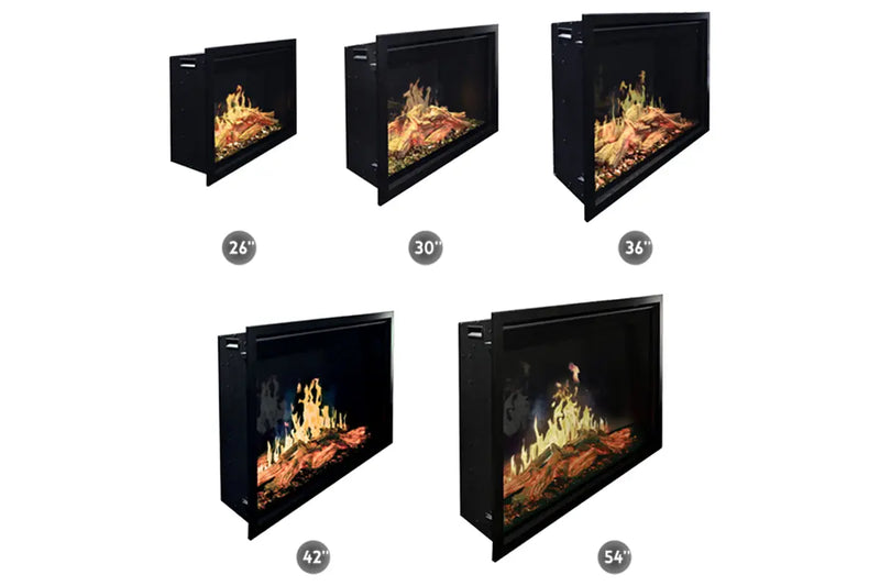 Modern Flames Orion Traditional 26" Heliovision Virtual Built-In Electric Firebox Modern Flames