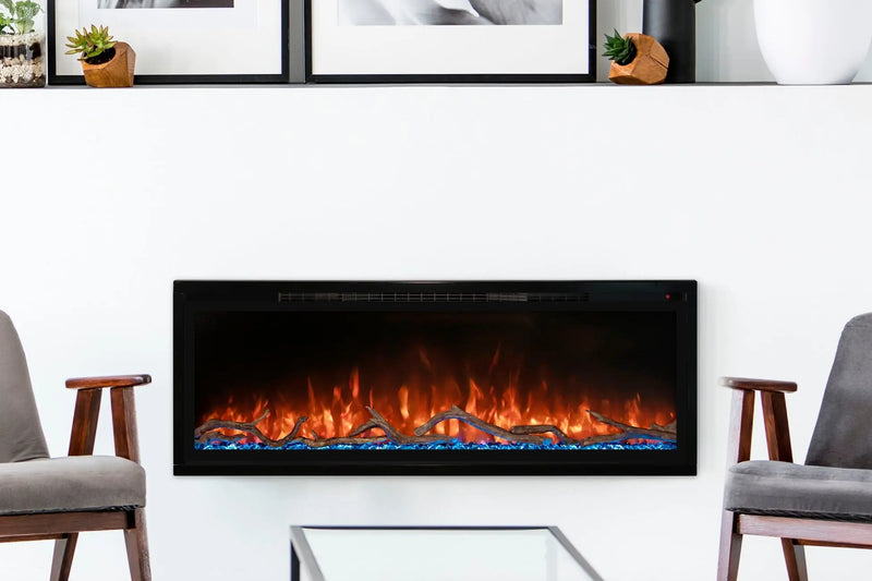 Modern Flames Spectrum Slimline 50'' Wall Mount / Recessed Linear Electric Fireplace Modern Flames