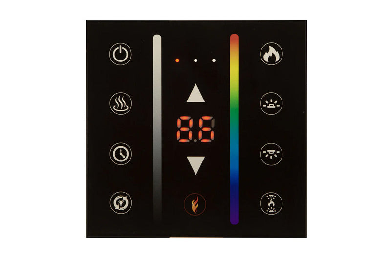 Modern Flames Landscape Pro 70'' Studio Suite Wall Mount Mantel Package | Coastal Sand Modern Flames