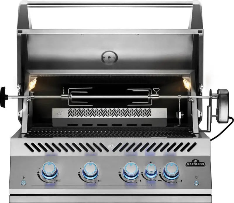 Napoleon 700 Series 5-Burner 32-Inch Built-In Natural Gas Grill w/ Rotisserie & SafetyGlow - BIG32RBSS-1 Napoleon
