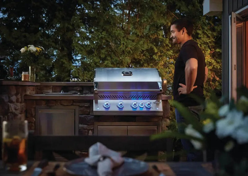 Napoleon 700 Series 5-Burner 32-Inch Built-In Natural Gas Grill w/ Rotisserie & SafetyGlow - BIG32RBSS-1 Napoleon