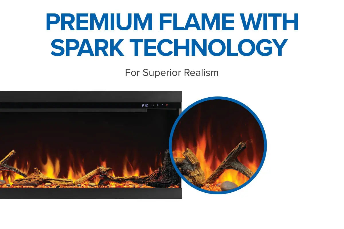 Napoleon Astound 62" FlexMount Smart Multi-Side Wall Mount | Recessed Electric Fireplace Napoleon