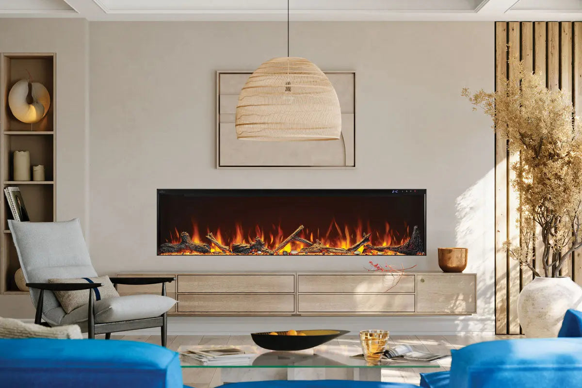 Napoleon Astound 74" FlexMount Smart Multi-Side Wall Mount | Recessed Electric Fireplace Napoleon