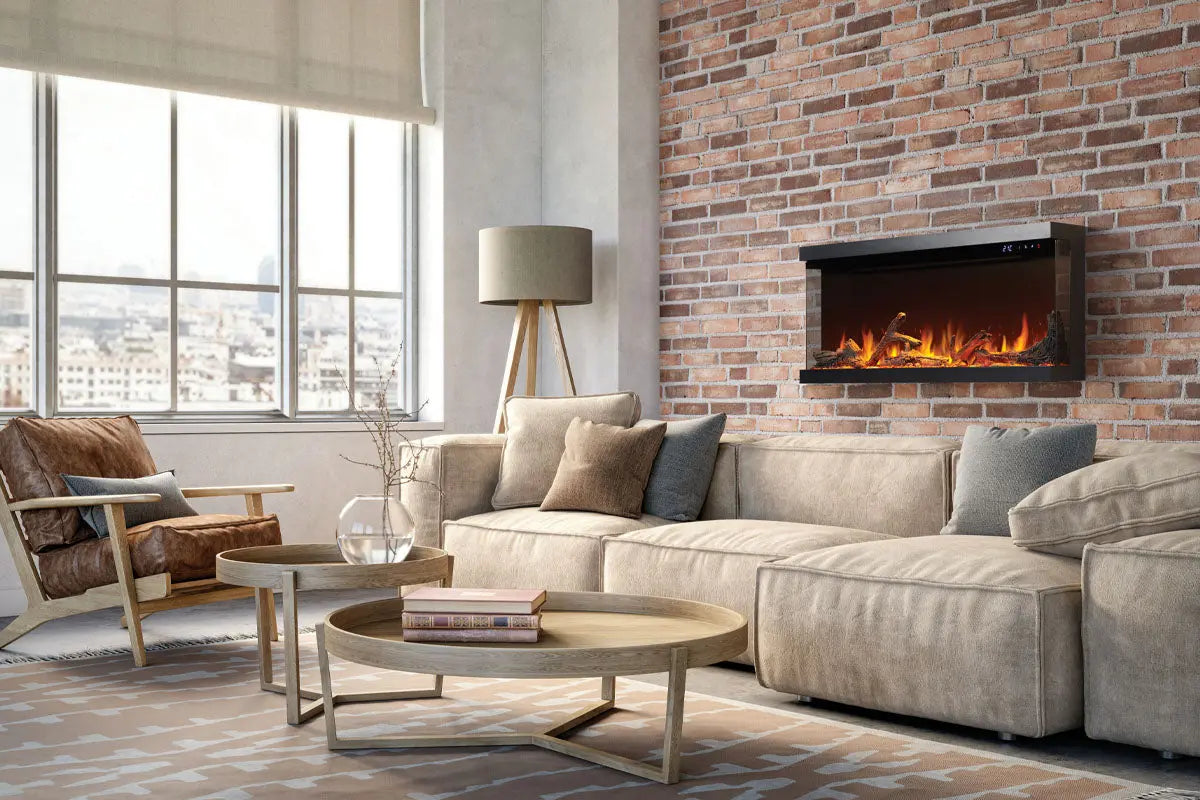 Napoleon Astound 74" FlexMount Smart Multi-Side Wall Mount | Recessed Electric Fireplace Napoleon