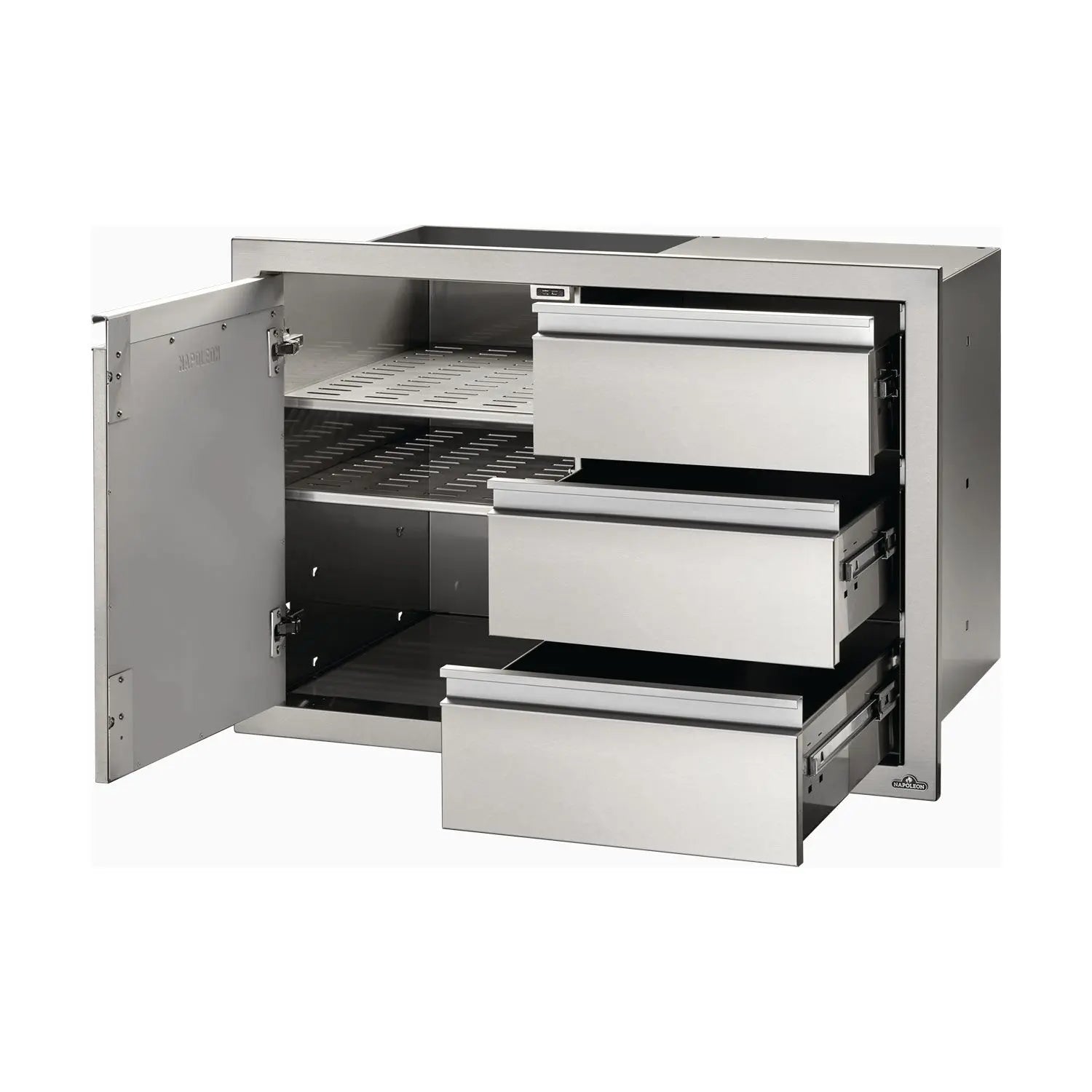 Napoleon BI-3624-1D3DR - 36" x 24" Single Door & Triple Drawer Combo Napoleon