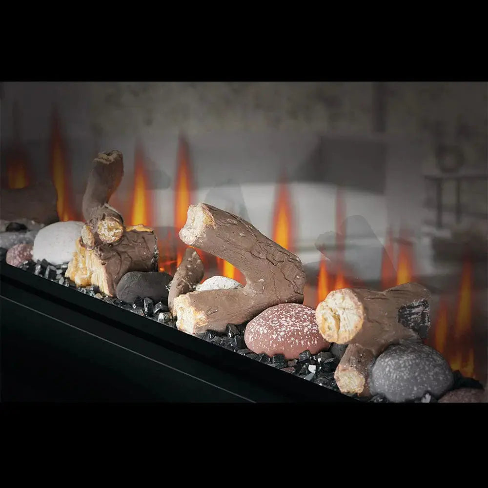 Napoleon Clearion Elite 50'' See Thru Electric Fireplace in Stainless Steel Napoleon