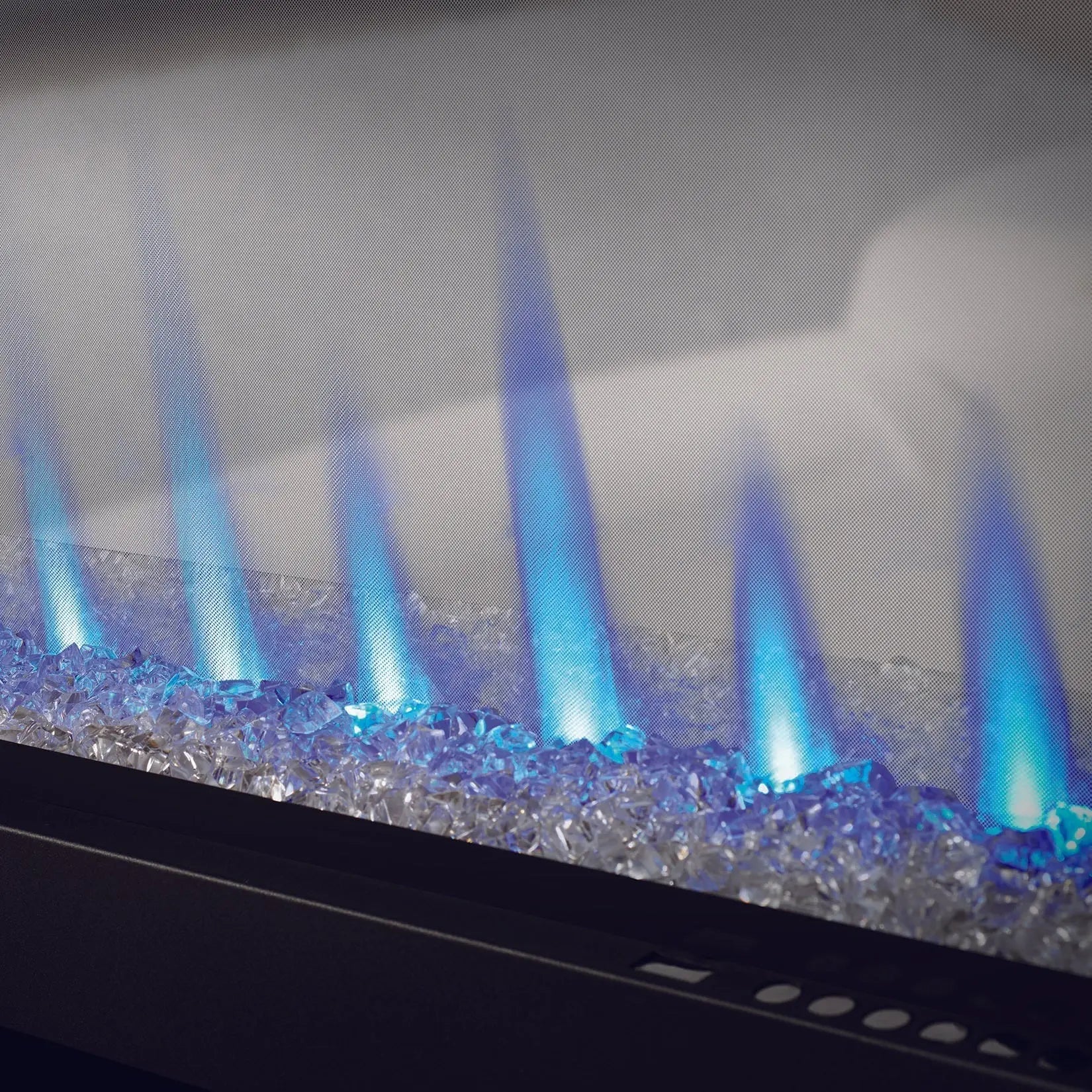 Napoleon Clearion Elite 50'' See Thru Electric Fireplace in Stainless Steel Napoleon
