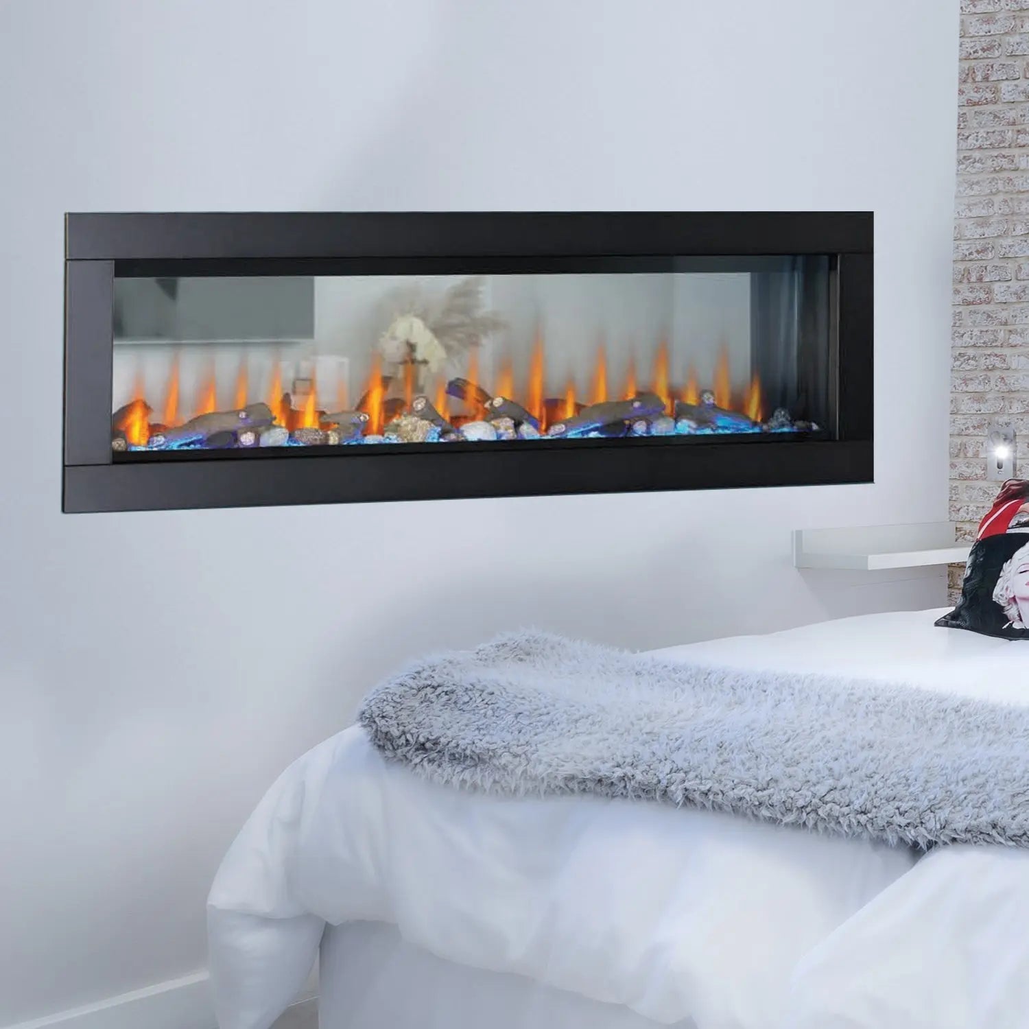 Napoleon Clearion Elite 60'' See Thru Electric Fireplace Napoleon