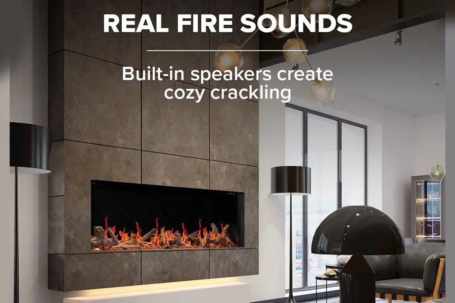 Napoleon Luminex 65" LCD Virtual Smart Multi-Sided Built In Electric Fireplace Napoleon