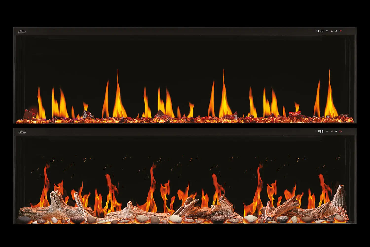 Napoleon Luminex 65" LCD Virtual Smart Multi-Sided Built In Electric Fireplace Napoleon
