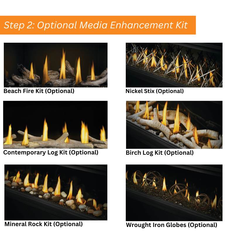 Napoleon Luxuria 74" See Thru Linear Direct Vent Gas Fireplace | LVX74N2X Napoleon