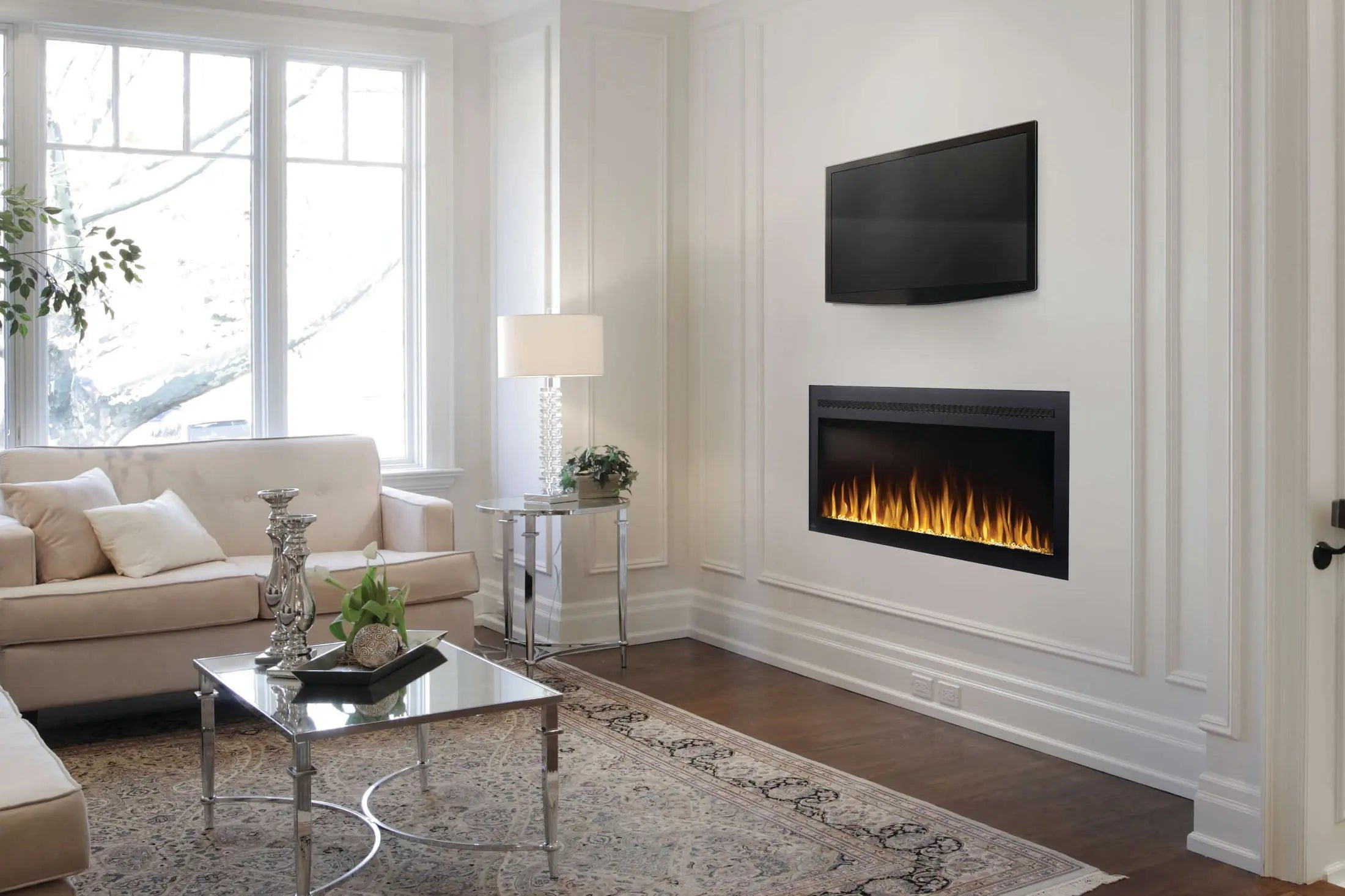 Napoleon PurView 50'' Wall Mount / Recessed Electric Fireplace Napoleon
