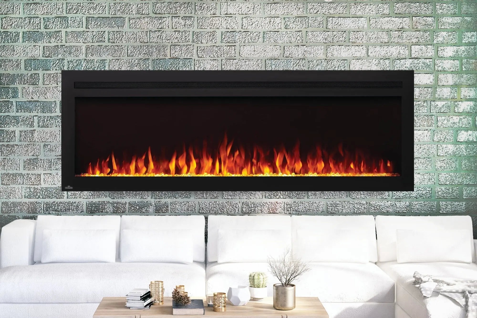 Napoleon PurView 60'' Wall Mount / Recessed Electric Fireplace Napoleon
