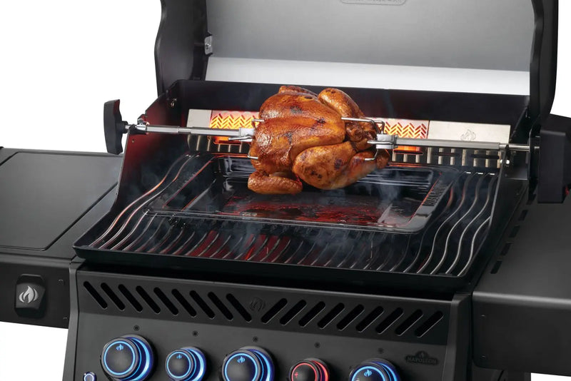 Napoleon Rogue PRO-S Phantom 425 3-Burner Natural Gas Grill w/ Side Burner & SafetyGlow - RPS425RSIBK-2-PHM Napoleon