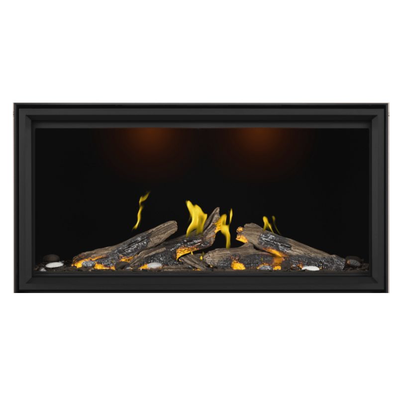 Napoleon Tall Vector with Luminous Logs 50" Direct Vent Linear Gas Fireplace Napoleon