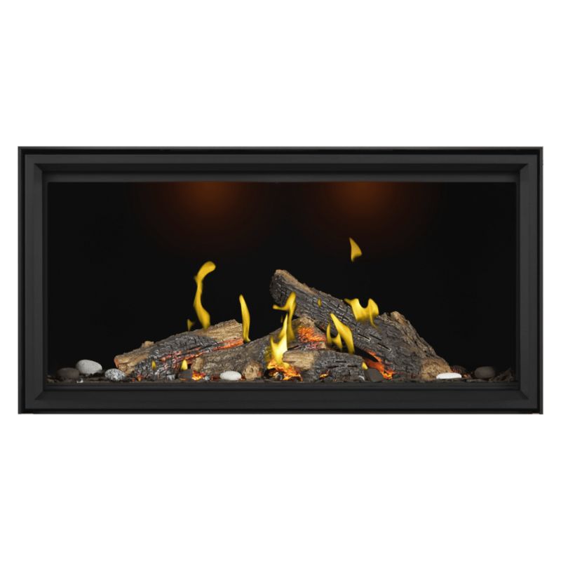 Napoleon Tall Vector with Luminous Logs 50" Direct Vent Linear Gas Fireplace Napoleon