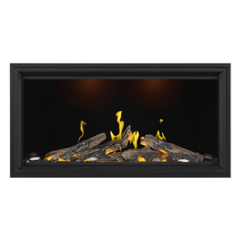 Napoleon Tall Vector with Luminous Logs 50" Direct Vent Linear Gas Fireplace Napoleon