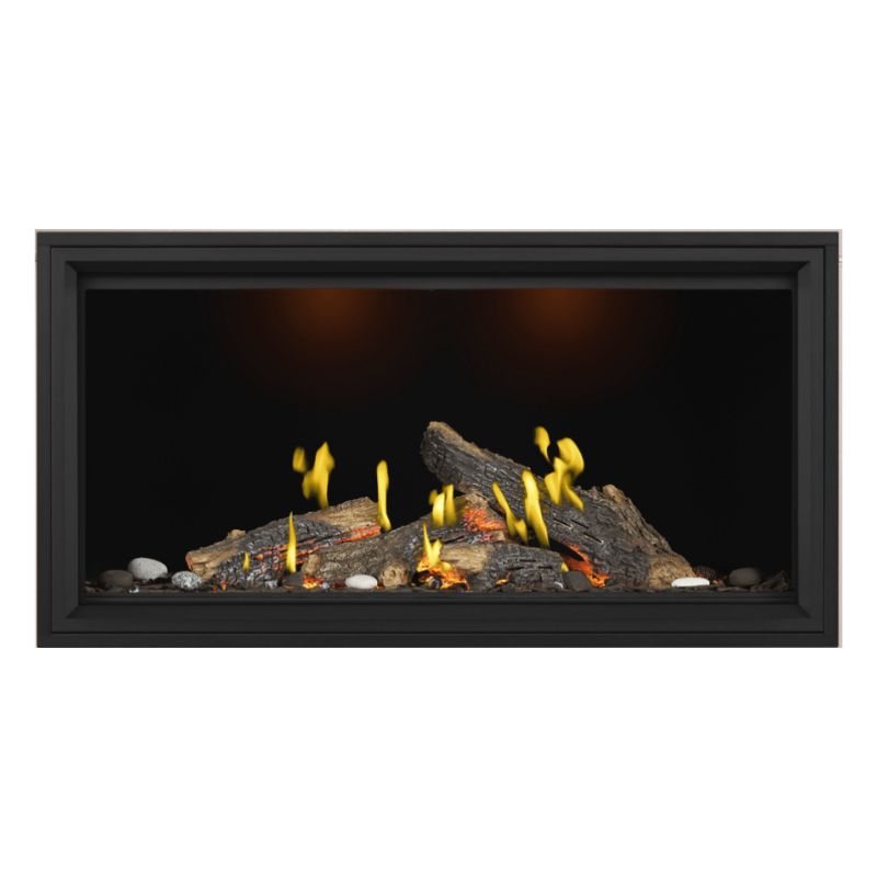Napoleon Tall Vector with Luminous Logs 50" Direct Vent Linear Gas Fireplace Napoleon