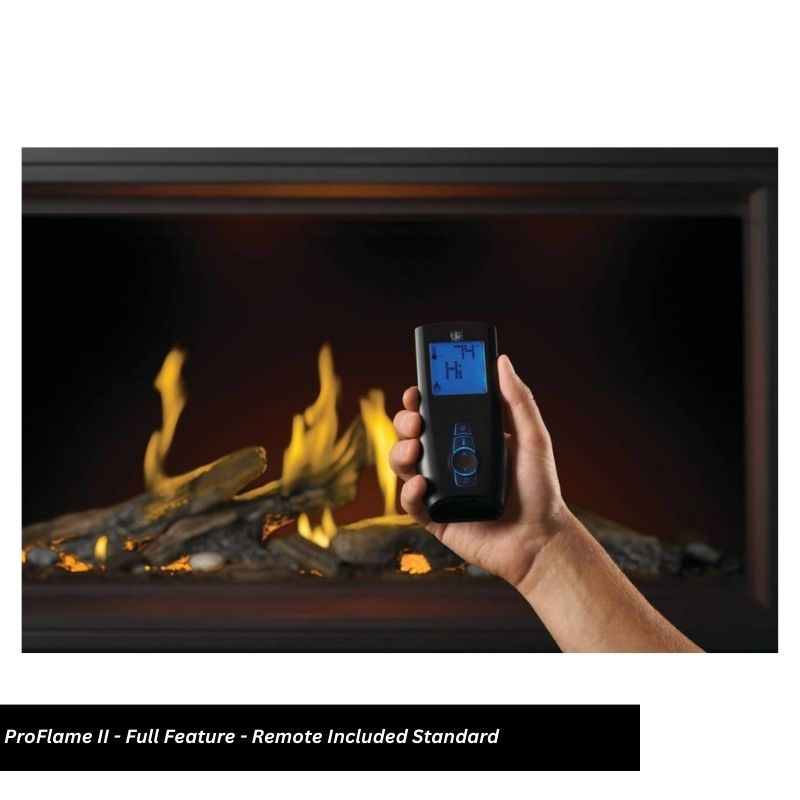 Napoleon Tall Vector with Luminous Logs 50" Direct Vent Linear Gas Fireplace Napoleon
