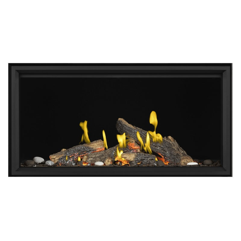 Napoleon Tall Vector with Luminous Logs 50" Direct Vent Linear Gas Fireplace Napoleon