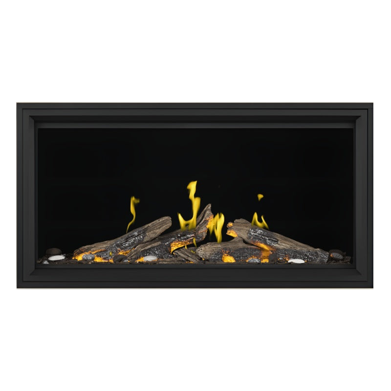 Napoleon Tall Vector with Luminous Logs 50" Direct Vent Linear Gas Fireplace Napoleon