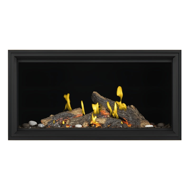 Napoleon Tall Vector with Luminous Logs 50" Direct Vent Linear Gas Fireplace Napoleon